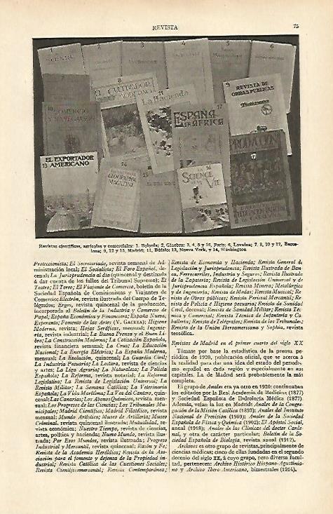LAMINA ESPASA 13540: Revistas cientificas agricolas y comerciales
