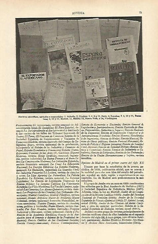 LAMINA ESPASA 13540: Revistas cientificas agricolas y comerciales