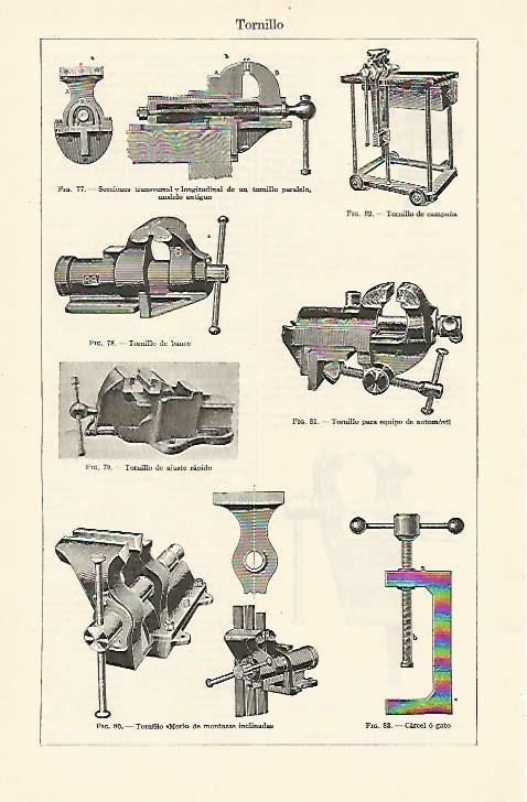 LAMINA ESPASA 1329: Tipos de tornillos