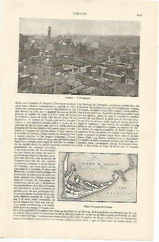 LAMINA ESPASA 1347: Vista general de Toronto Canada