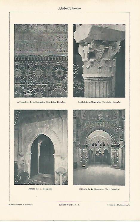 LAMINA ESPASA 13136: Vistas de la Mezquita de Cordoba