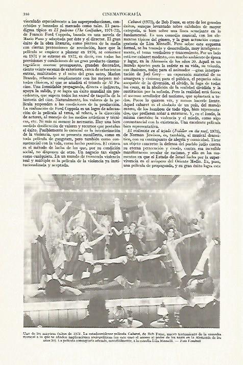 LAMINA ESPASA 13333: Escena de Cabaret en 1972