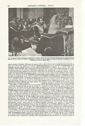 LAMINA ESPASA 13400: Boda de Carmen Martinez Bordiu y Alfonso de Borbon