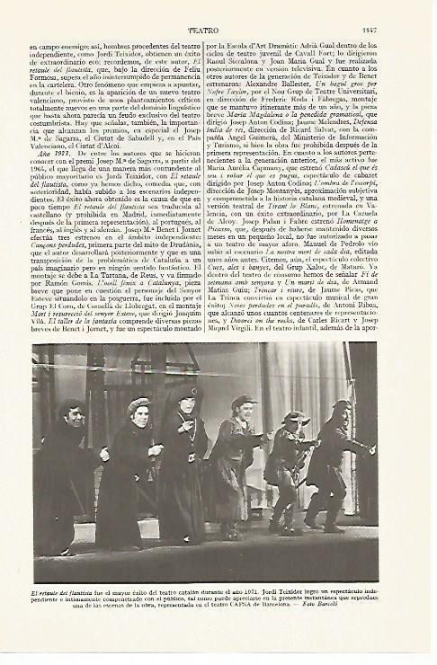 LAMINA ESPASA 13495: El retaule del flautista en el teatro Capsa de Barcelona