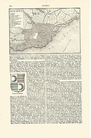LAMINA ESPASA 13580: Plano de Ribadeo Lugo