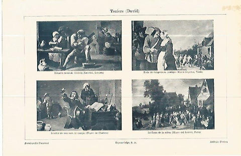 LAMINA ESPASA 13818: Cuadros de Teniers