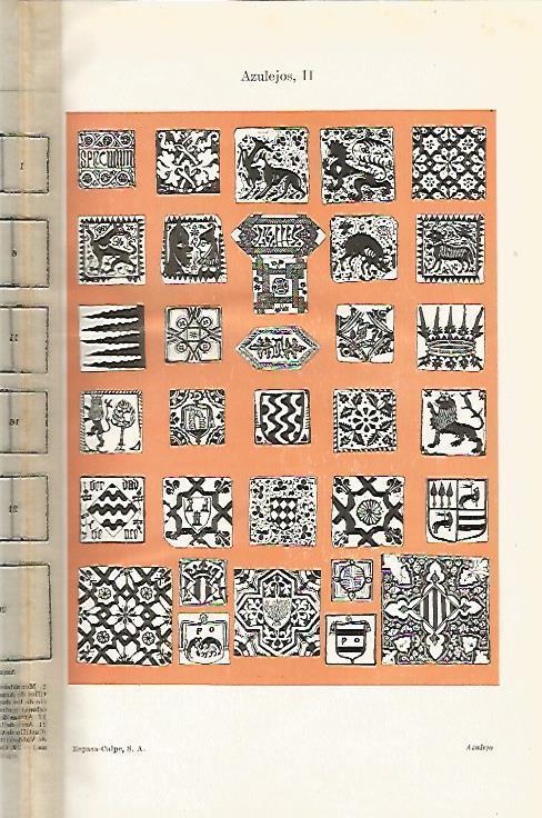 LAMINA ESPASA 13082: Azulejos fabricados por Jose Font y Guma