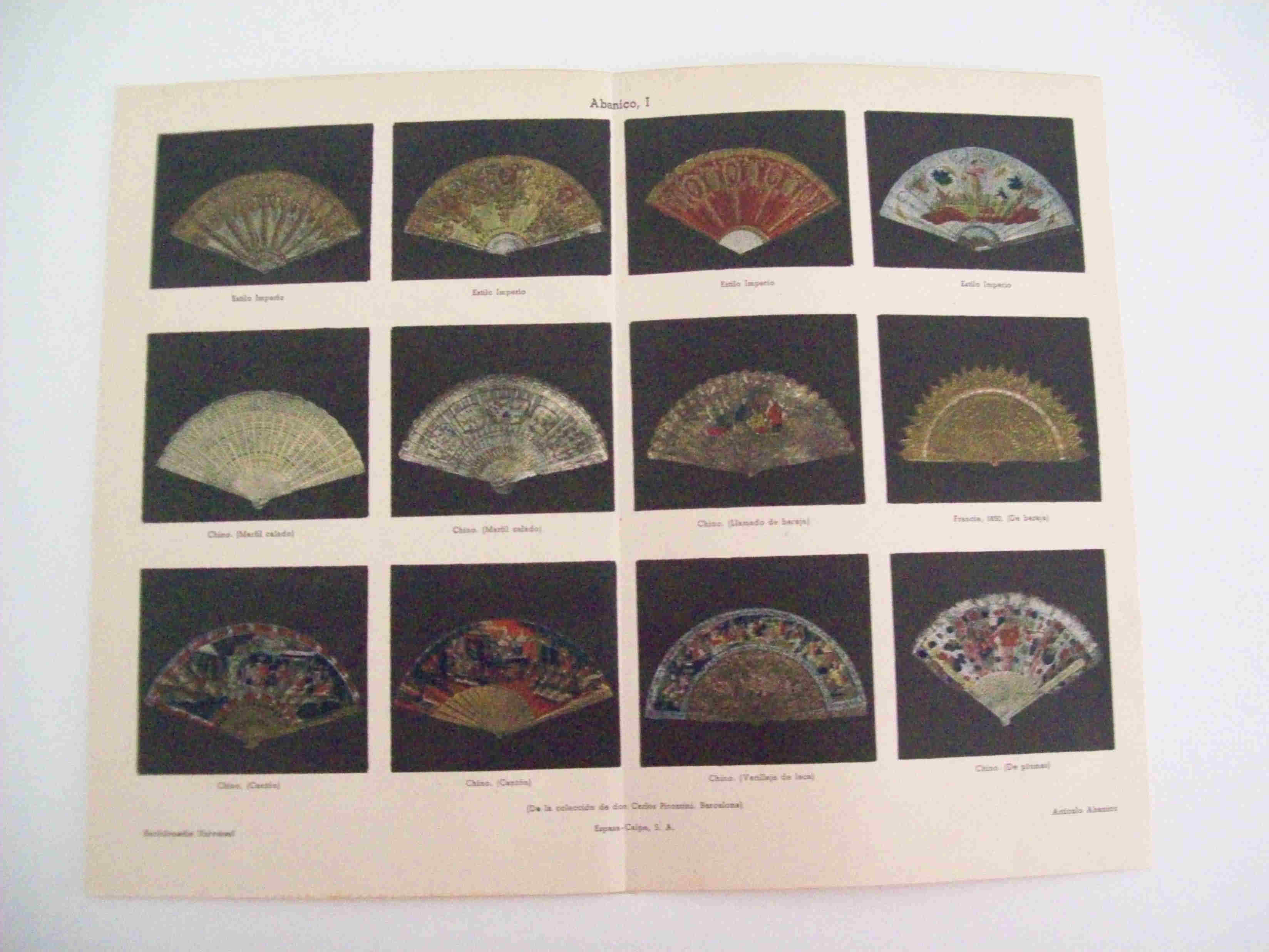 LAMINA ESPASA 13117: Abanicos de la Coleccion de Carlos Pirozzini Barcelona