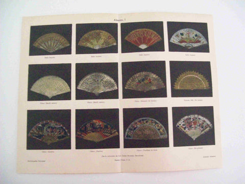 LAMINA ESPASA 13117: Abanicos de la Coleccion de Carlos Pirozzini Barcelona