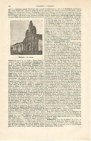 LAMINA ESPASA 13656: Catedral de Riobamba Ecuador