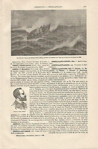 LAMINA ESPASA 13187: En alta mar por Salvador Abril y Blasco