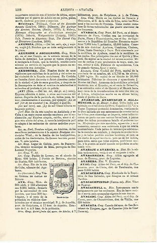 LAMINA ESPASA 13060: Escudo de Aya Guipuzcoa