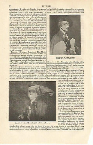 LAMINA ESPASA 13561: Autorretratos de J. Reynolds