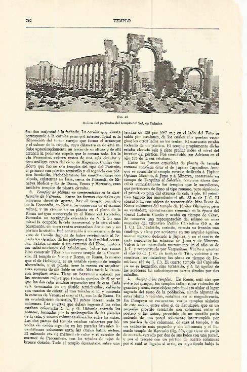 LAMINA ESPASA 13792: Templo del Sol en Palmira Siria