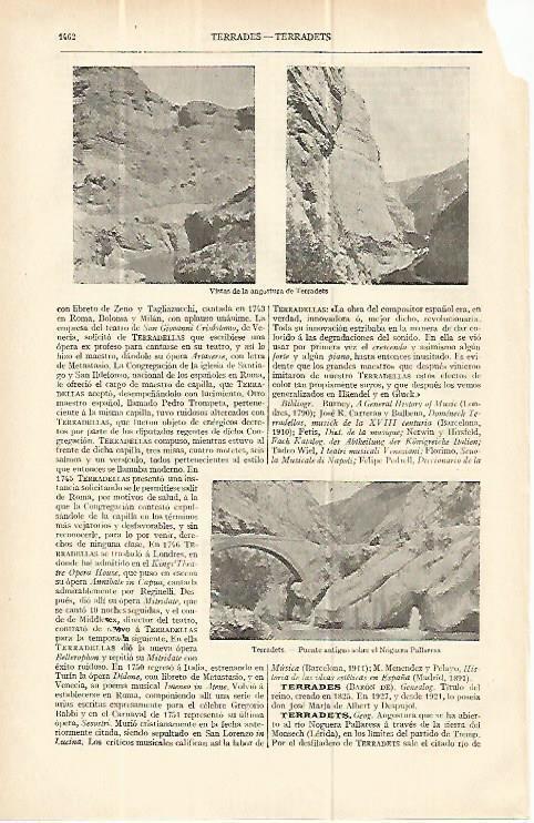 LAMINA ESPASA 13879: Angostura de Terradets
