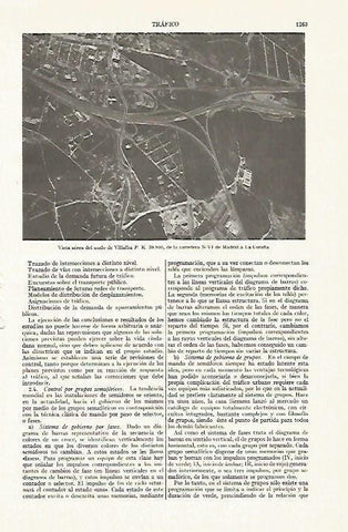 LAMINA ESPASA 13525: Vista aeresa del nudo de Villalba en la carretera N-VI