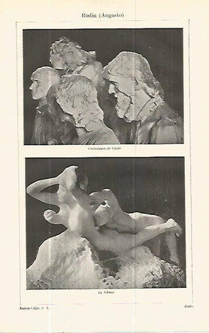 LAMINA ESPASA 13734: Ciudadanos de Calais y La Esfinge por Rodin