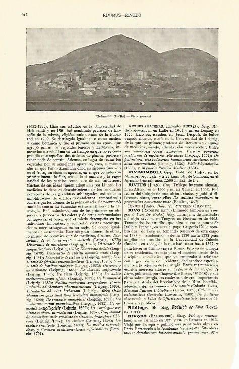 LAMINA ESPASA 13678: Vista de Rivisondoli Italia