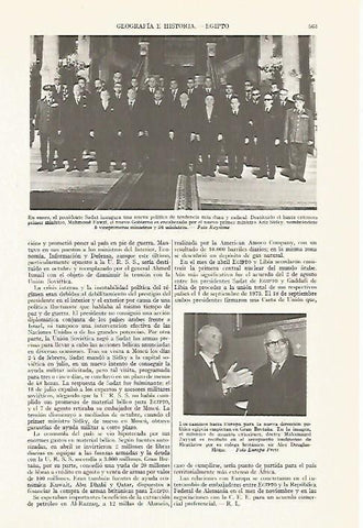 LAMINA ESPASA 13382: Sadat presidente de Egipto