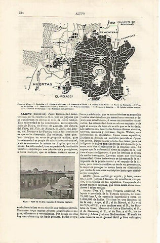 LAMINA ESPASA 10014: Plano de Alepo Siria