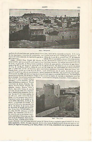 LAMINA ESPASA 10015: Vistas de Alepo Siria