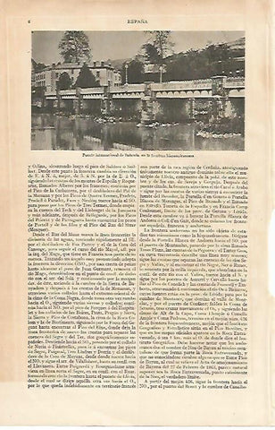 LAMINA ESPASA 10020: Puente internacional de Behovia