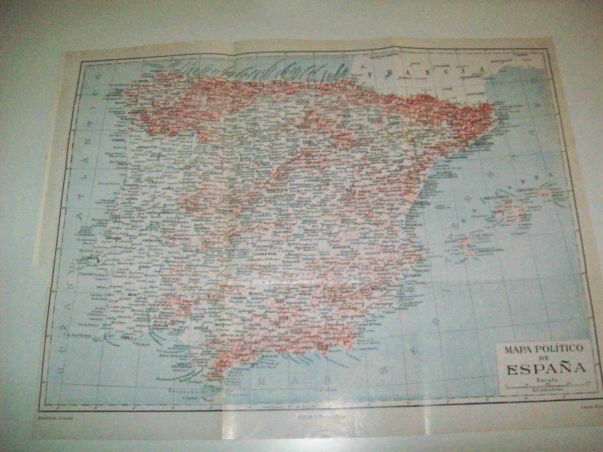 LAMINA ESPASA 10021: Mapa poitico de España