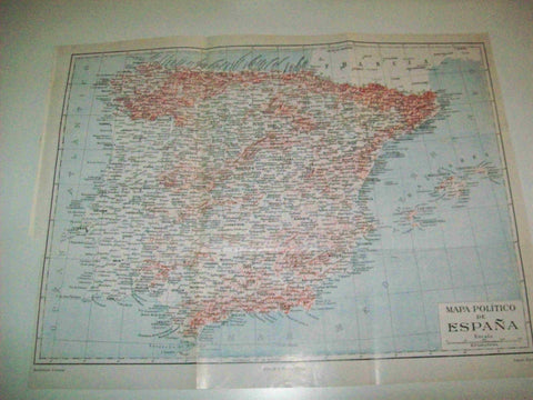 LAMINA ESPASA 10021: Mapa poitico de España