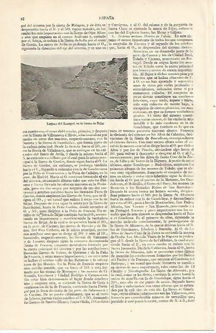 LAMINA ESPASA 10033: Laguna del Trampal en la sierra de Bejar