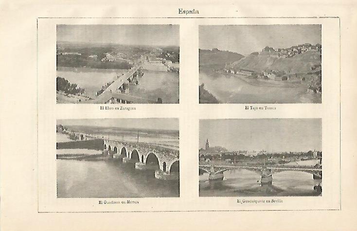 LAMINA ESPASA 10041: El Ebro el Tajo el Guadiana y el Guadalquivir