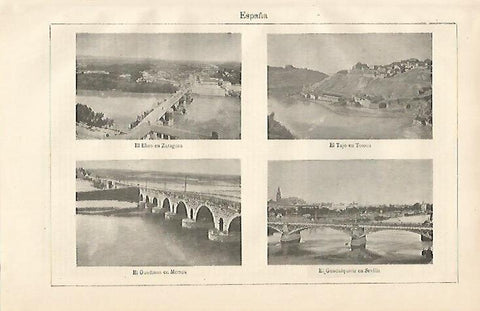 LAMINA ESPASA 10041: El Ebro el Tajo el Guadiana y el Guadalquivir