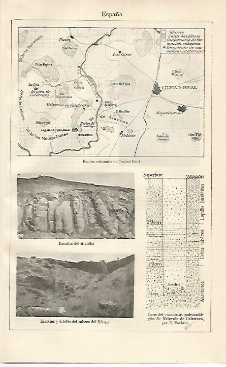 LAMINA ESPASA 10055: Region volcanica de Ciudad Real