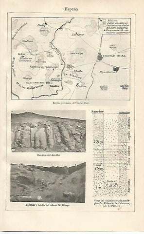 LAMINA ESPASA 10055: Region volcanica de Ciudad Real