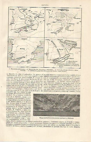 LAMINA ESPASA 10058: Mapas geologicos de España