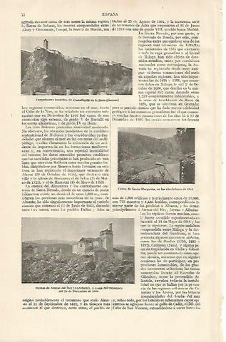 LAMINA ESPASA 10054: Despeñadero de Castellfollit de la Roca (Girona) Olot y Arenas del Rey