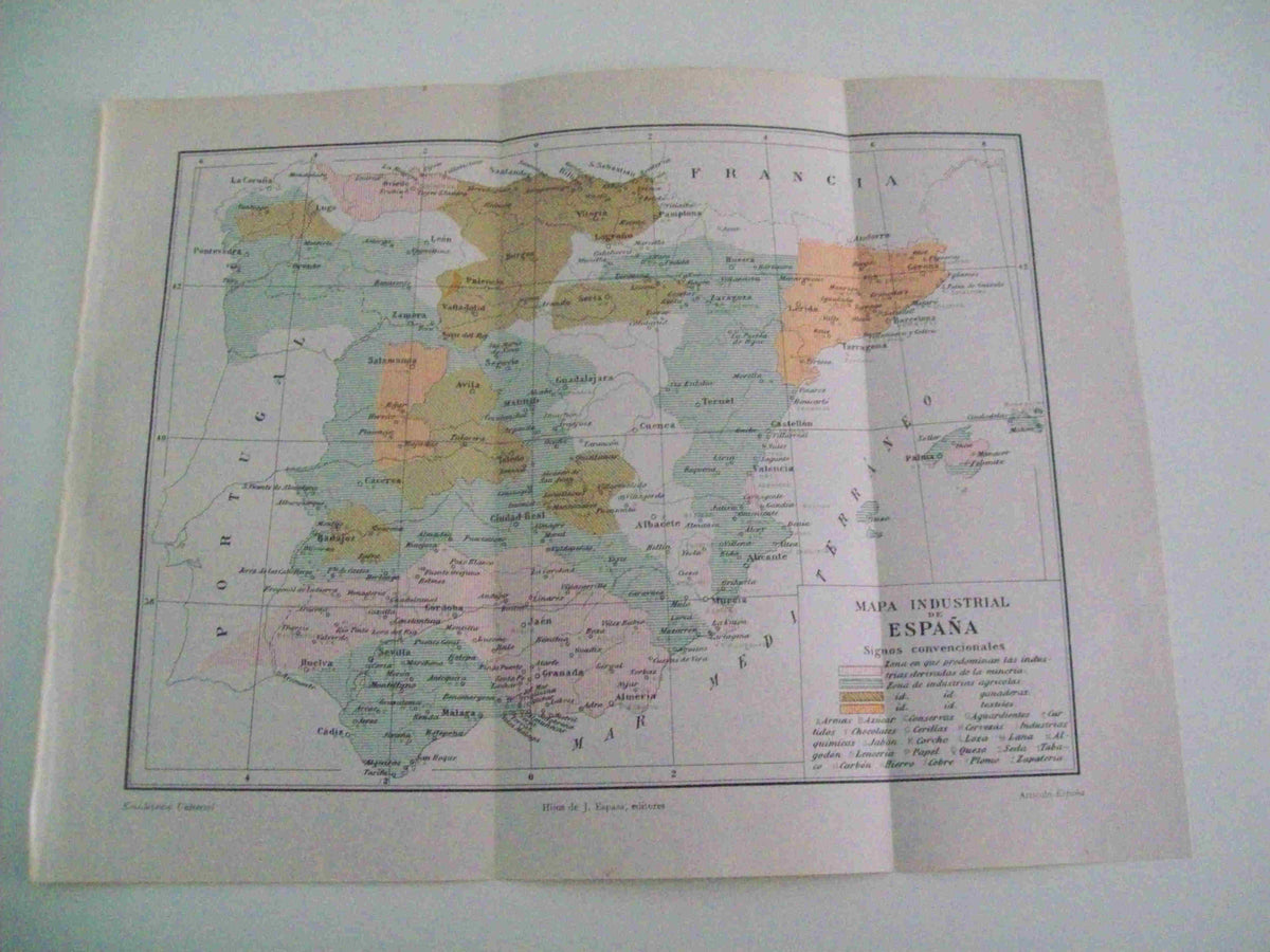 LAMINA ESPASA 10078: Mapa industrial de España