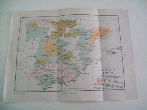 LAMINA ESPASA 10078: Mapa industrial de España