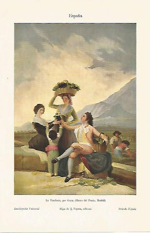 LAMINA ESPASA 10086: La Vendimia por Goya