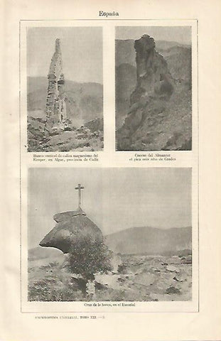 LAMINA ESPASA 10050: Formaciones geologicas en España