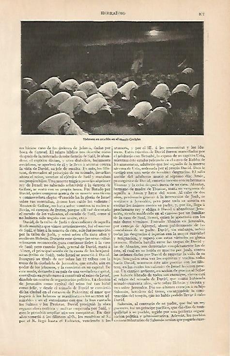 LAMINA ESPASA 519: Hebreos orando en el monte Gerizim