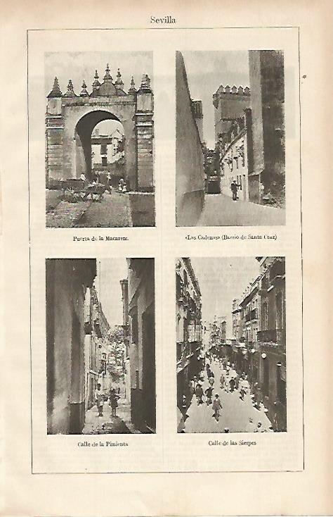 LAMINA ESPASA 574: Calles de Sevilla
