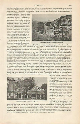 LAMINA ESPASA 5035: Templo de Eklingi en Rajputana India