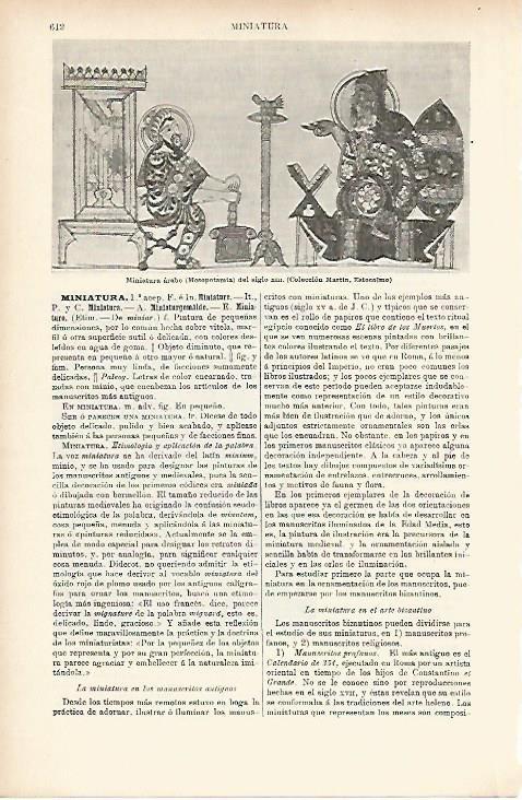 LAMINA ESPASA 5209: miniatura arabe del siglo XIII