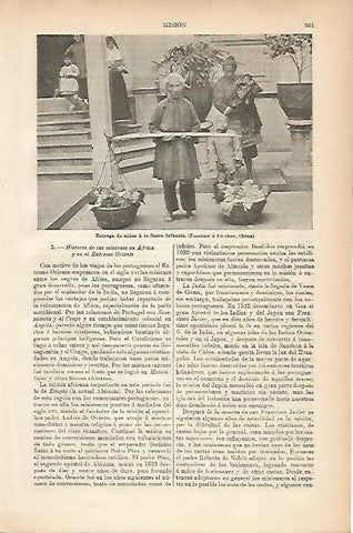 LAMINA ESPASA 5254: Entrega de niñas a la Santa Infancia China