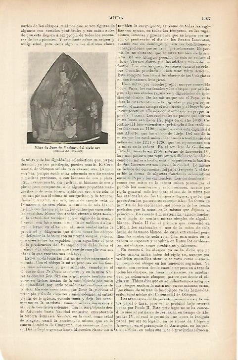 LAMINA ESPASA 5284: Mitra de Juan de Marigny