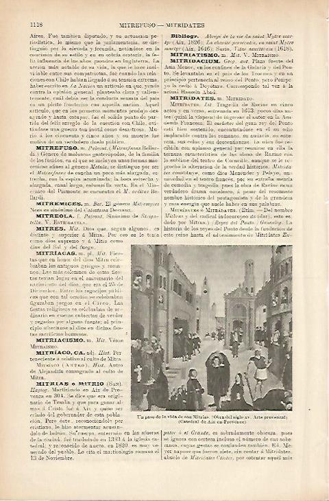 LAMINA ESPASA 5286: Un paso de la vida de San Mitrias.