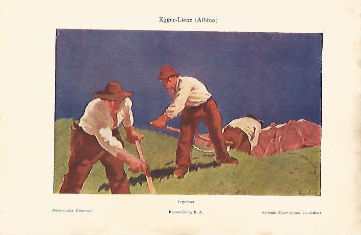 LAMINA ESPASA 5416: Segadores por A. Egger-Lienz