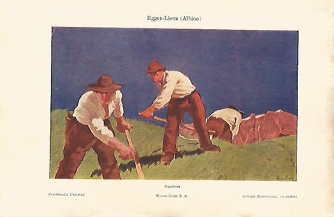 LAMINA ESPASA 5416: Segadores por A. Egger-Lienz