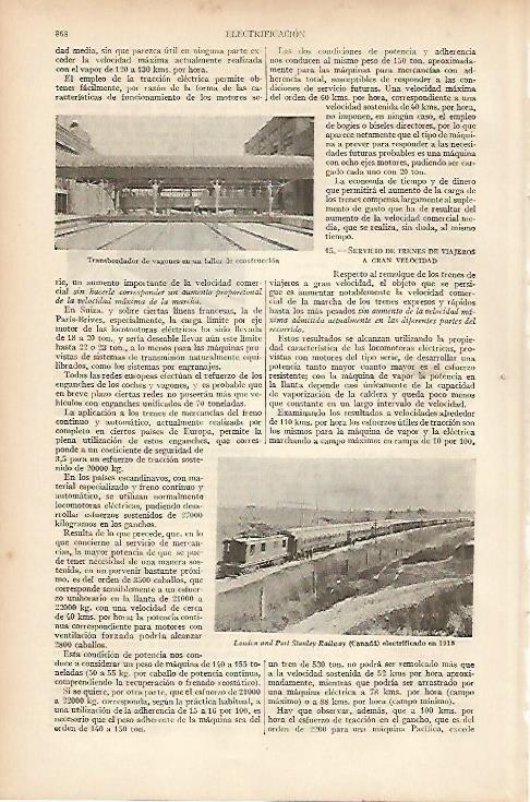LAMINA ESPASA 5429: London and Port Stanley Railway de Canada en 1915