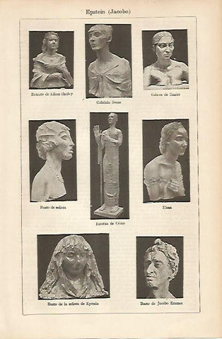 LAMINA ESPASA 5442: Esculturas de J. Epstein